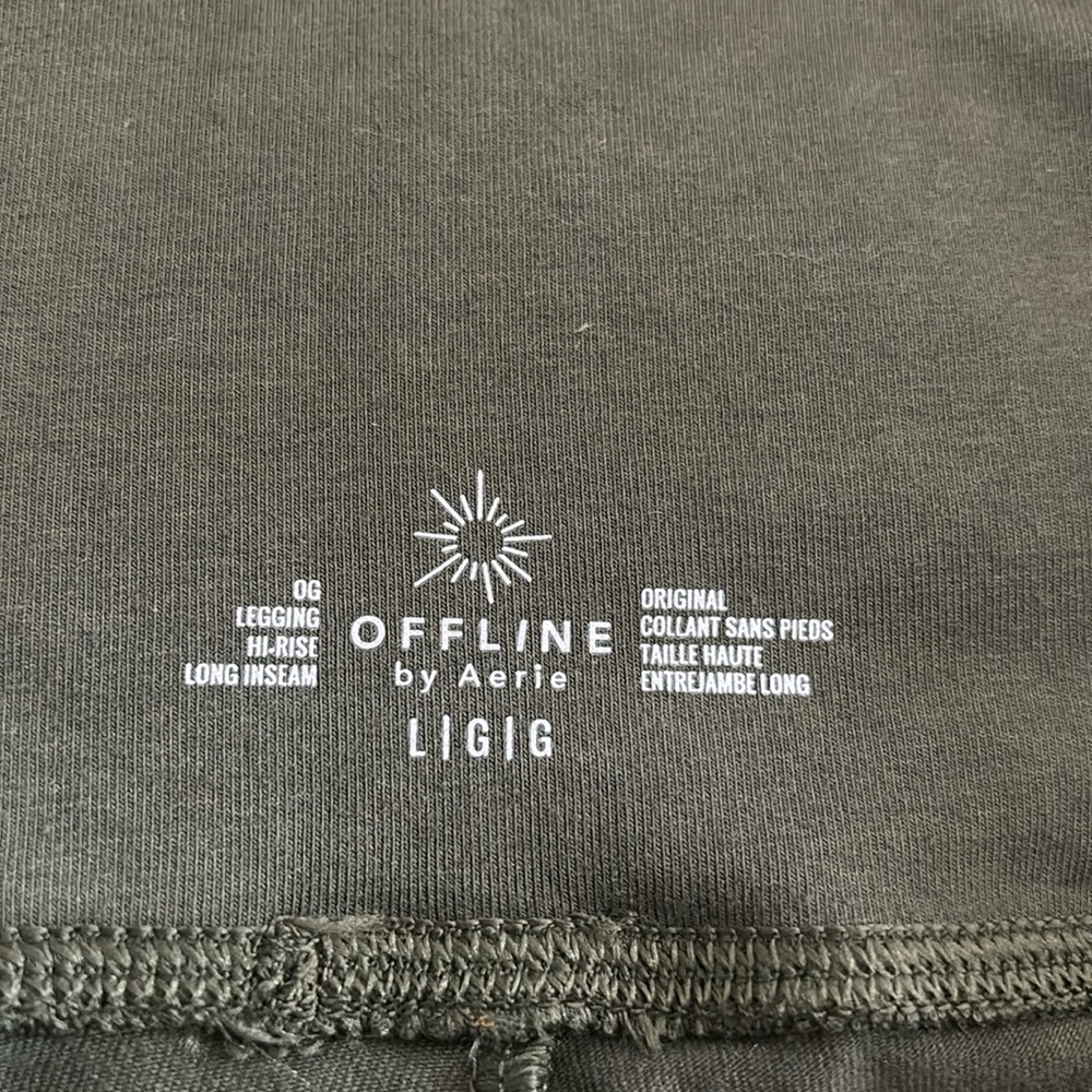 Army green aerie leggings
